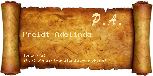 Preidt Adelinda névjegykártya